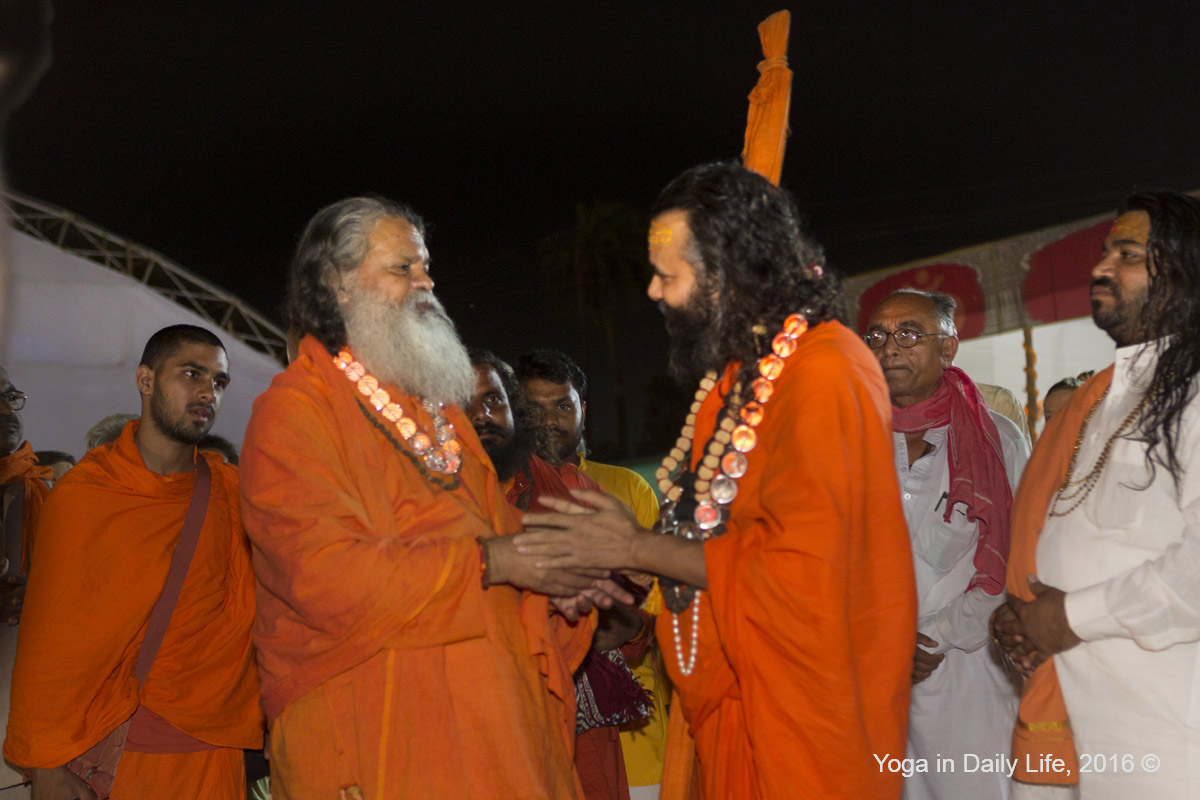 Sumeru Peethadhishwar Shankaracharaya Narendranand Saraswati visits our camp