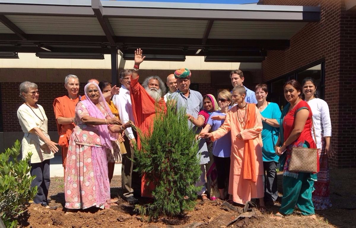 2016 Swamiji Tour Peace Tree Blessing copped