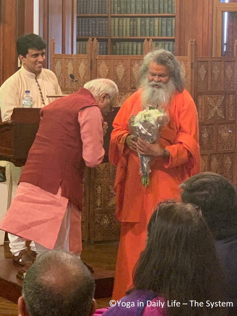 2019 06 22 Yoga Conference India House London Dr Vinay Sahasrabuddhe thanks Vishwaguruji 