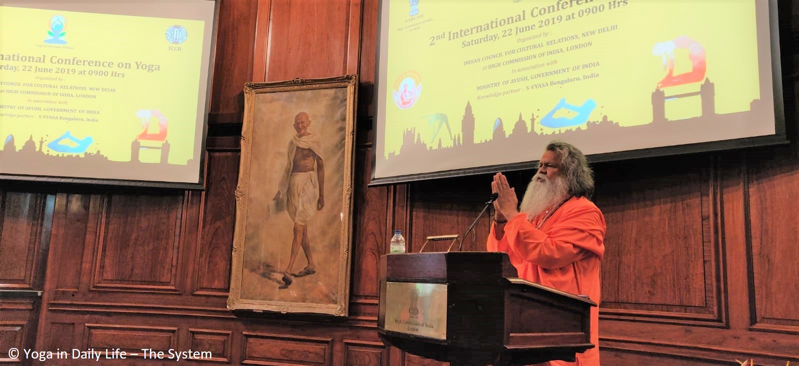 2019 06 22 Yoga Conference India House London Vishwaguruji Maheshwarananda